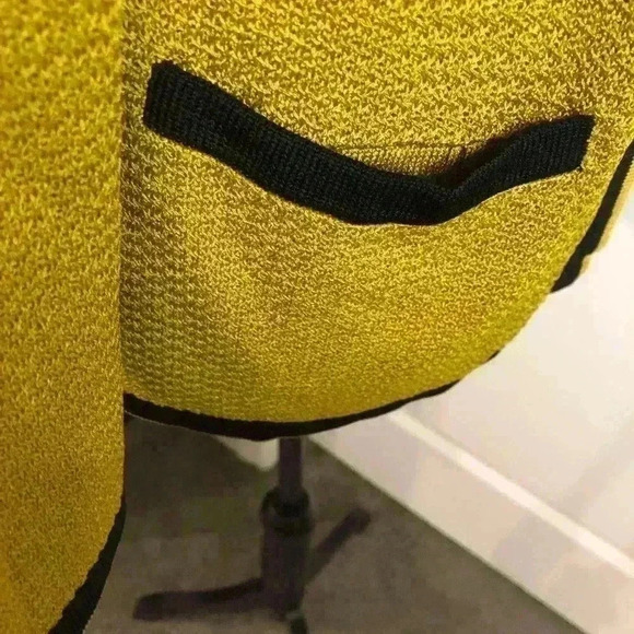 Jones New York Collection Ladies Small Gold and Black Open Front Sweater - Picture 2 of 6